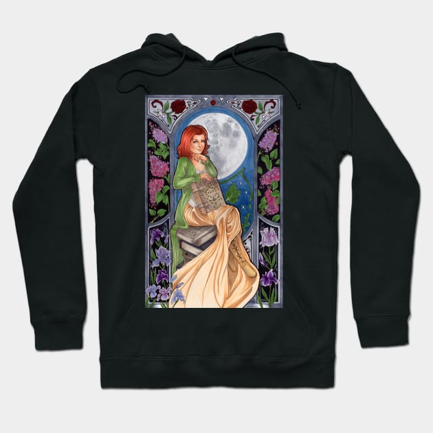 Willow Art Nouveau Hoodie by Ranefea